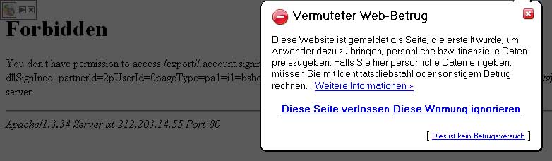 Ebay Phishing Firefox